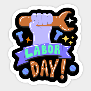 Labor Day Celebration Sticker